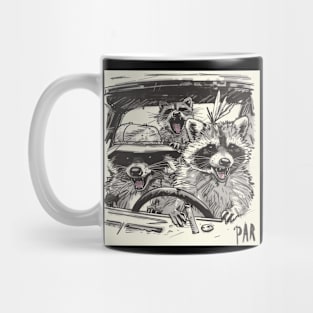 Crazy Raccoons Life Fast Eat Trash Mug